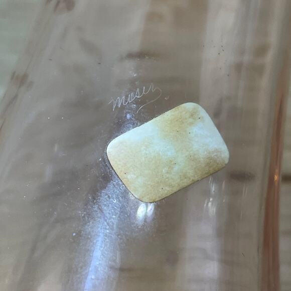 Vintage Signed Moser Art Glass Pink Vase Gold Gilt Great Condition - Picture 10 of 10